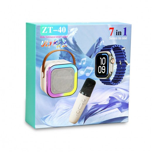 ZT-40 7 in 1 Smart Watch With Speaker Mic